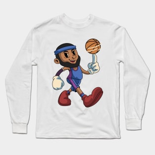 Basketball Mascot Long Sleeve T-Shirt